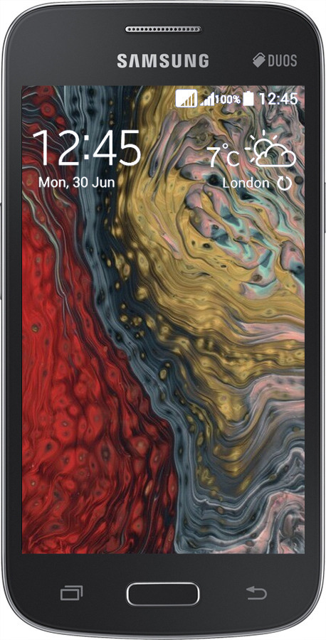 Силиконовый чехол С изображением абстрактной живописи для Samsung Galaxy Core Plus G3500 - 6530u-359 изображение 