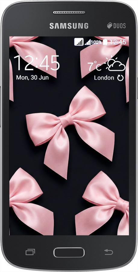 Силиконовый чехол Coquette Ribbons Dark Coquette для Samsung Galaxy Star Advance G350E - 6767u-210 изображение 