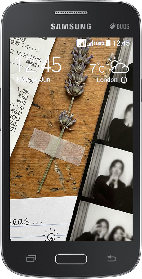 Силиконовый чехол Aesthetic Scrapbook Collage для Samsung Galaxy Star Advance G350E - 6773u-210 изображение 