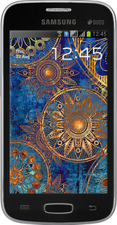 Силиконовый чехол Золотой узор для Samsung Galaxy Star Plus S7262 - 678u-360 изображение 