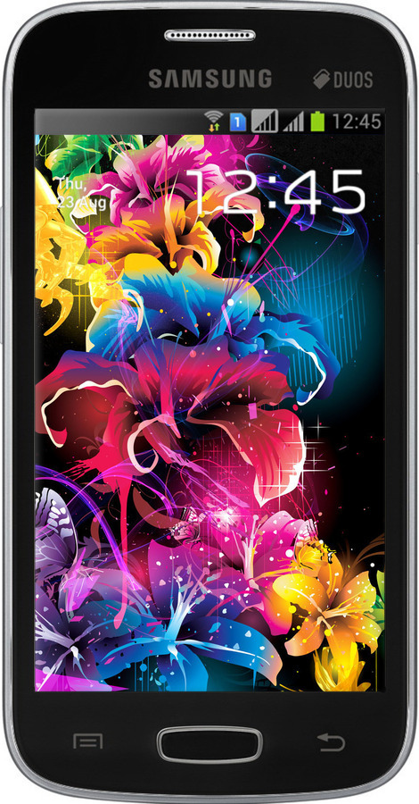 Силіконовий чехол Абстрактні квіти для Samsung Galaxy Star Plus S7262 - 511u-360 изображение 