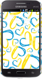 3D пластиковый глянцевый чехол Сердца UA для Samsung Galaxy Win i8552 - 5292c-51 изображение 