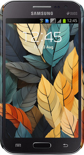 3D пластиковый глянцевый чехол Кольорове листя для Samsung Galaxy Win i8552 - 5644c-51 изображение 