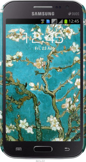 3D пластиковый матовый чехол Винсент Ван Гог. Сакура для Samsung Galaxy Win i8552 - 841m-51 изображение 