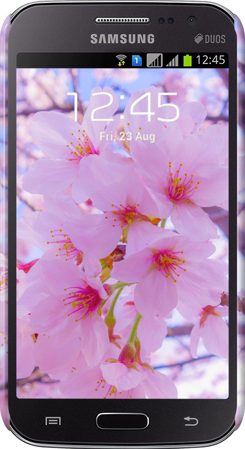 3D пластиковий глянцевий чехол Сакура для Samsung Galaxy Win i8552 - 6029c-51 изображение 