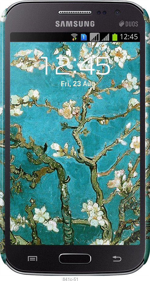 3D пластиковый матовый чехол Винсент Ван Гог. Сакура для Samsung Galaxy Win i8552 - 841m-51 изображение 