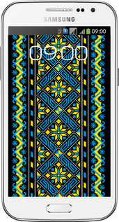Силиконовый чехол Вышиванка 39 для Samsung Galaxy Win i8552 - 1173u-51 изображение 