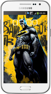 Силиконовый чехол Бетмен для Samsung Galaxy Win i8552 - 6290u-51 изображение 