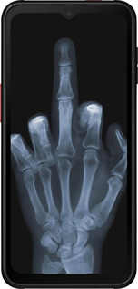 Силіконовий чехол Рука через рентген для Samsung Galaxy Xcover 6 Pro - 1007u-2918 изображение 