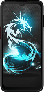 Силиконовый чехол Бело-голубой огненный дракон для Samsung Galaxy Xcover 6 Pro - 113u-2918 изображение 