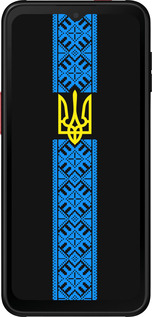 Силиконовый чехол Тризуб в вышиванке для Samsung Galaxy Xcover 6 Pro - 1158u-2918 изображение 