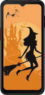 Силиконовый чехол Ведьма на метле для Samsung Galaxy Xcover 6 Pro - 1184u-2918 изображение 