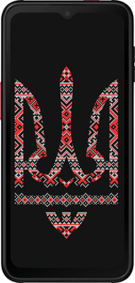 Силиконовый чехол Герб - вышиванка на черном фоне для Samsung Galaxy Xcover 6 Pro - 1196u-2918 изображение 