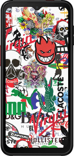 Силиконовый чехол Many different logos для Samsung Galaxy Xcover 6 Pro - 4022u-2918 изображение 