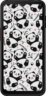 Силиконовый чехол Панды для Samsung Galaxy Xcover 6 Pro - 4318u-2918 изображение 
