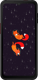 Силиконовый чехол Лисички в космосе для Samsung Galaxy Xcover 6 Pro - 4519u-2918 изображение 