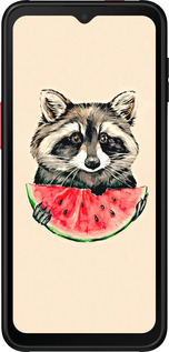 Силиконовый чехол Енотик с арбузом для Samsung Galaxy Xcover 6 Pro - 4605u-2918 изображение 