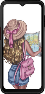 Силиконовый чехол Девушка с картой для Samsung Galaxy Xcover 6 Pro - 4704u-2918 изображение 
