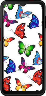 Силиконовый чехол Красочные мотыльки для Samsung Galaxy Xcover 6 Pro - 4761u-2918 изображение 