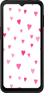 Силиконовый чехол Сердечки 2 для Samsung Galaxy Xcover 6 Pro - 4763u-2918 изображение 