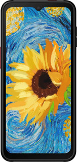 Силиконовый чехол Цветы желто-голубые для Samsung Galaxy Xcover 6 Pro - 5308u-2918 изображение 