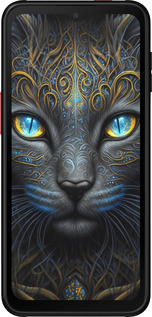 Силиконовый чехол Кошка для Samsung Galaxy Xcover 6 Pro - 5548u-2918 изображение 