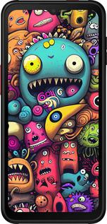 Силиконовый чехол Cмешные монстры для Samsung Galaxy Xcover 6 Pro - 5549u-2918 изображение 