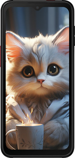 Силіконовий чехол Білий кіт для Samsung Galaxy Xcover 6 Pro - 5646u-2918 изображение 