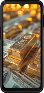 Силиконовый чехол Слитки и доллары для Samsung Galaxy Xcover 6 Pro - 6105u-2918 изображение 