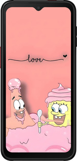 Силиконовый чехол Спанч Боб для Samsung Galaxy Xcover 6 Pro - 6282u-2918 изображение 