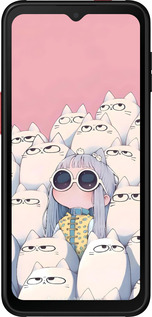 Силиконовый чехол Малышка с котами для Samsung Galaxy Xcover 6 Pro - 6295u-2918 изображение 