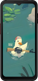 Силиконовый чехол Уточка с автоматом для Samsung Galaxy Xcover 6 Pro - 6356u-2918 изображение 