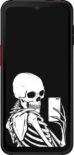 Силиконовый чехол Скелет делает Selfie для Samsung Galaxy Xcover 6 Pro - 6535u-2918 изображение 