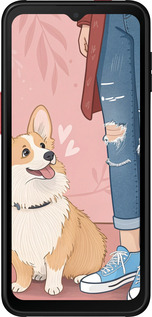 Силиконовый чехол Корги 3 для Samsung Galaxy Xcover 6 Pro - 6707u-2918 изображение 