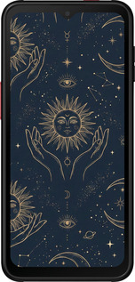 Силиконовый чехол Celestial Harmony: Sun & Moon Gold Mystic Pattern для Samsung Galaxy Xcover 6 Pro - 6778u-2918 изображение 