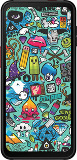 Силиконовый чехол Стикер бомбинг 1 для Samsung Galaxy Xcover 6 Pro - 693u-2918 изображение 