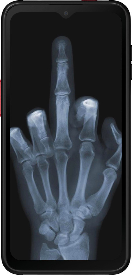 Силіконовий чехол Рука через рентген для Samsung Galaxy Xcover 6 Pro - 1007u-2918 изображение 