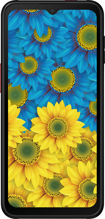 Силіконовий чехол Жовто-блакитні квіти  для Samsung Galaxy Xcover 6 Pro - 1048u-2918 изображение 