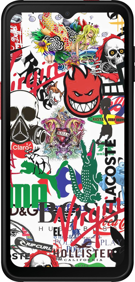 Силиконовый чехол Many different logos для Samsung Galaxy Xcover 6 Pro - 4022u-2918 изображение 