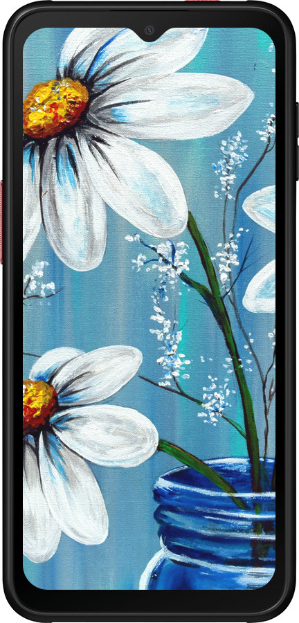 Силиконовый чехол Красивые арт-ромашки для Samsung Galaxy Xcover 6 Pro - 4031u-2918 изображение 