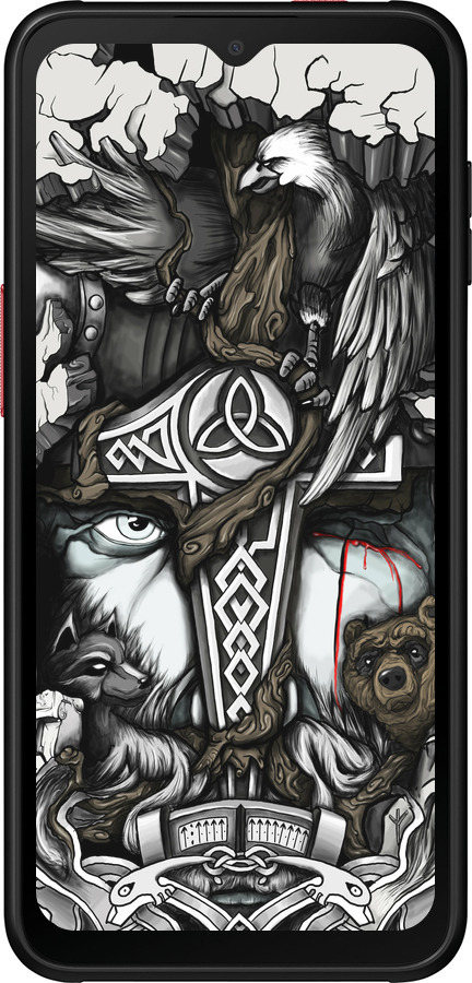 Силіконовий чехол Тату Вікінг для Samsung Galaxy Xcover 6 Pro - 4098u-2918 изображение 