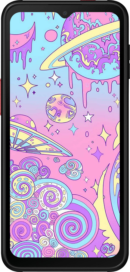 Силиконовый чехол Розовая галактика для Samsung Galaxy Xcover 6 Pro - 4146u-2918 изображение 