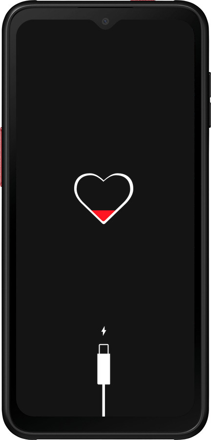 Силиконовый чехол Подзарядка сердца для Samsung Galaxy Xcover 6 Pro - 4274u-2918 изображение 