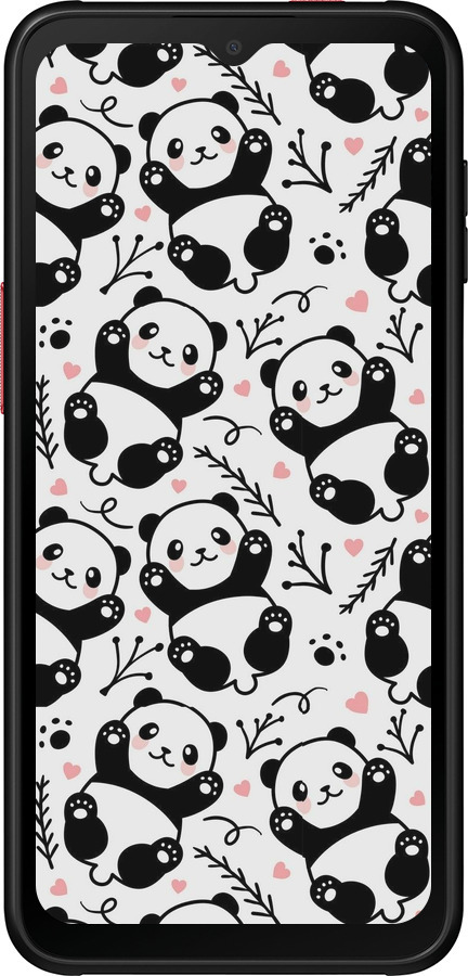 Силиконовый чехол Панды для Samsung Galaxy Xcover 6 Pro - 4318u-2918 изображение 