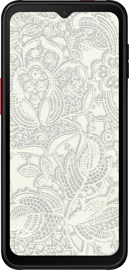 Силиконовый чехол Белое кружево для Samsung Galaxy Xcover 6 Pro - 4383u-2918 изображение 