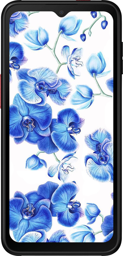 Силиконовый чехол Голубые орхидеи для Samsung Galaxy Xcover 6 Pro - 4406u-2918 изображение 