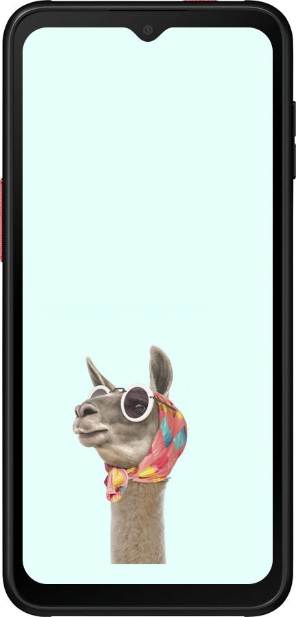 Силиконовый чехол Модная лама для Samsung Galaxy Xcover 6 Pro - 4479u-2918 изображение 