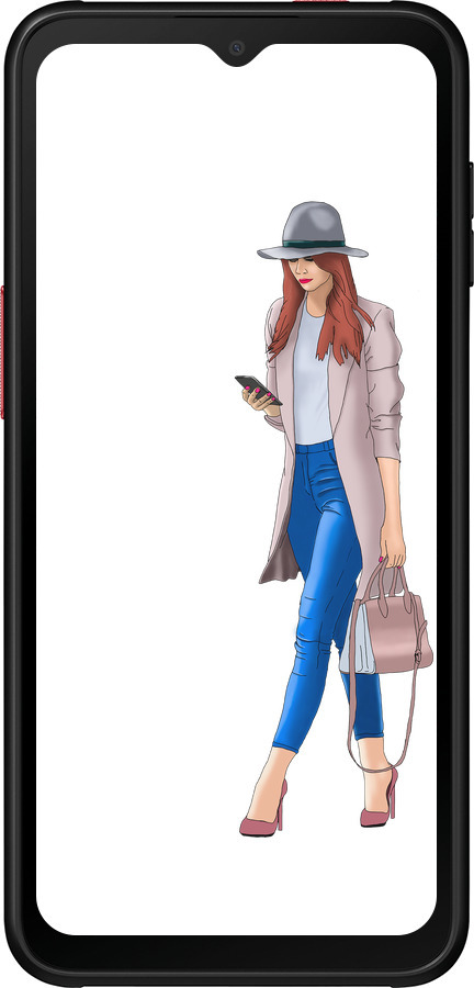 Силиконовый чехол Девушка 1 для Samsung Galaxy Xcover 6 Pro - 4751u-2918 изображение 