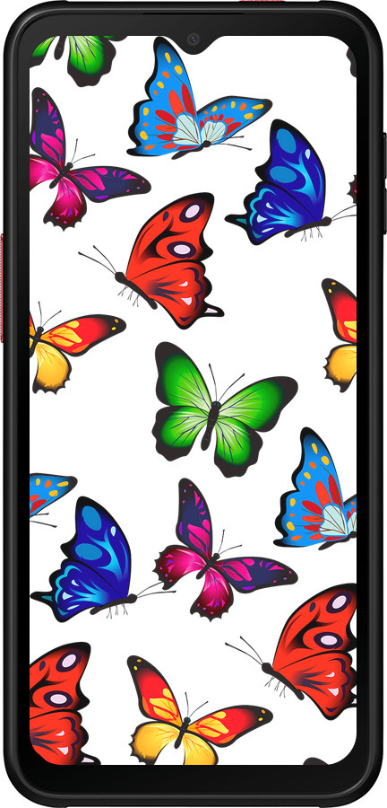 Силиконовый чехол Красочные мотыльки для Samsung Galaxy Xcover 6 Pro - 4761u-2918 изображение 