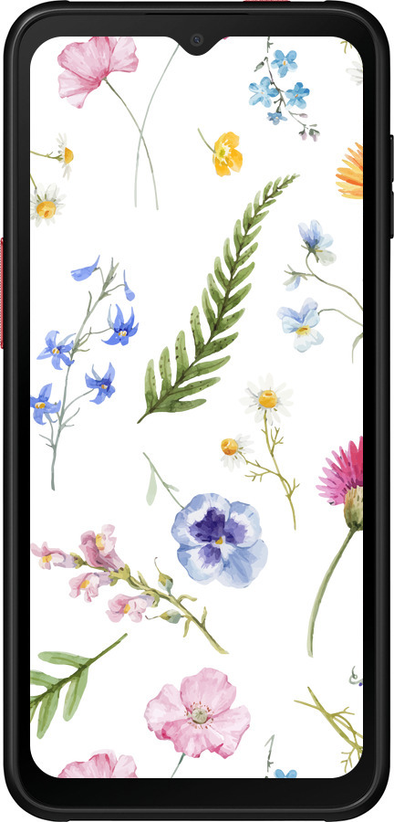 Силиконовый чехол Цветочный фон v2 для Samsung Galaxy Xcover 6 Pro - 5472u-2918 изображение 